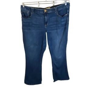 Democracy Ad-Technology Medium Wash High Rise Kick Boot Jeans Plus Size 24W
